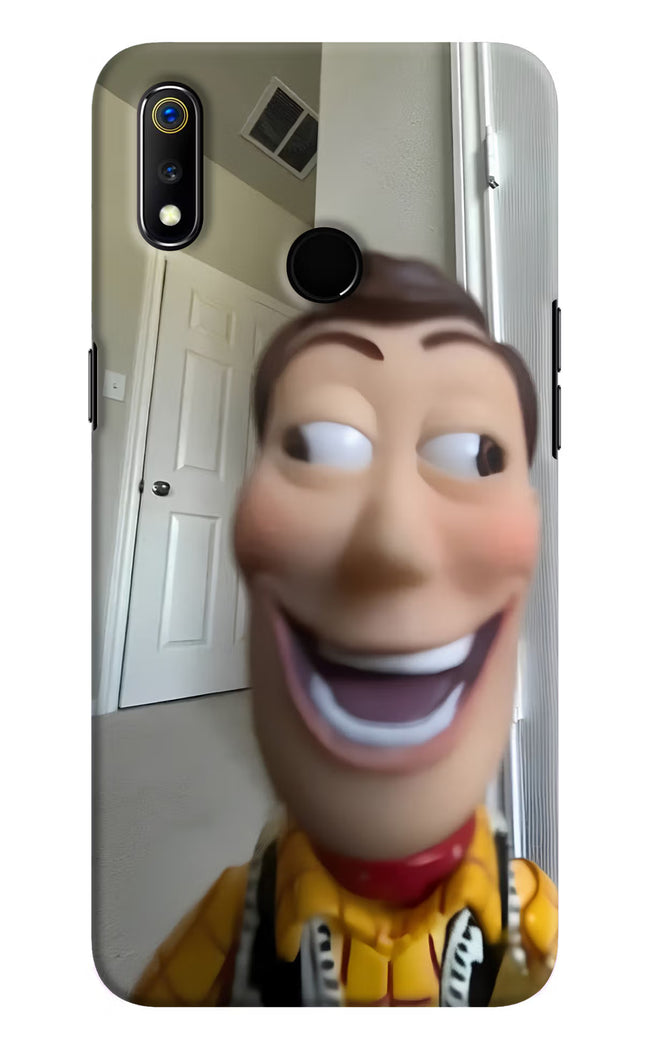 Side Eye Woody Realme 3 Hard Case Back Cover by Casekaro