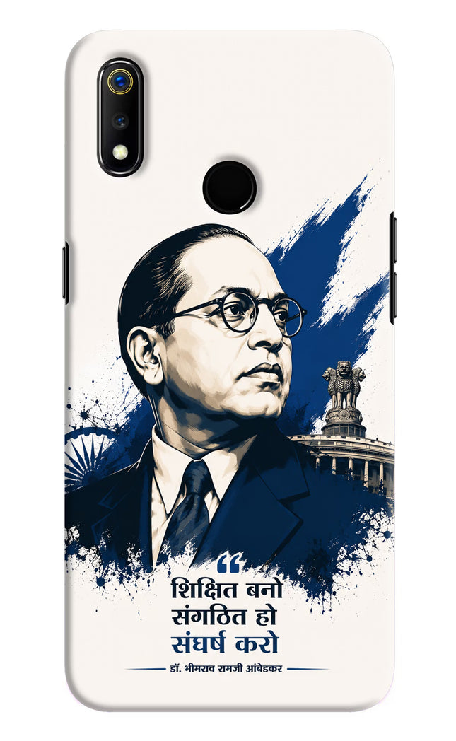 Dr. Ambedkar Visionary Realme 3 Hard Case Back Cover by Casekaro