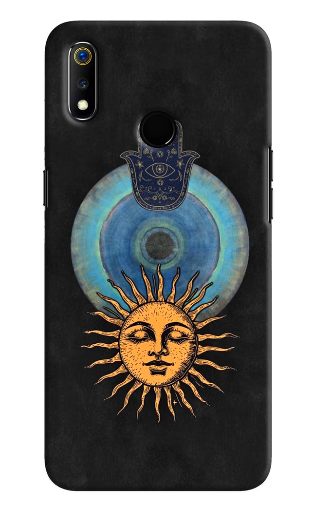 Divine Sun Realme 3 Hard Case Back Cover by Casekaro