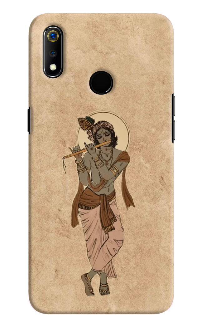 Krishna Realme 3 Hard Case Back Cover by Casekaro