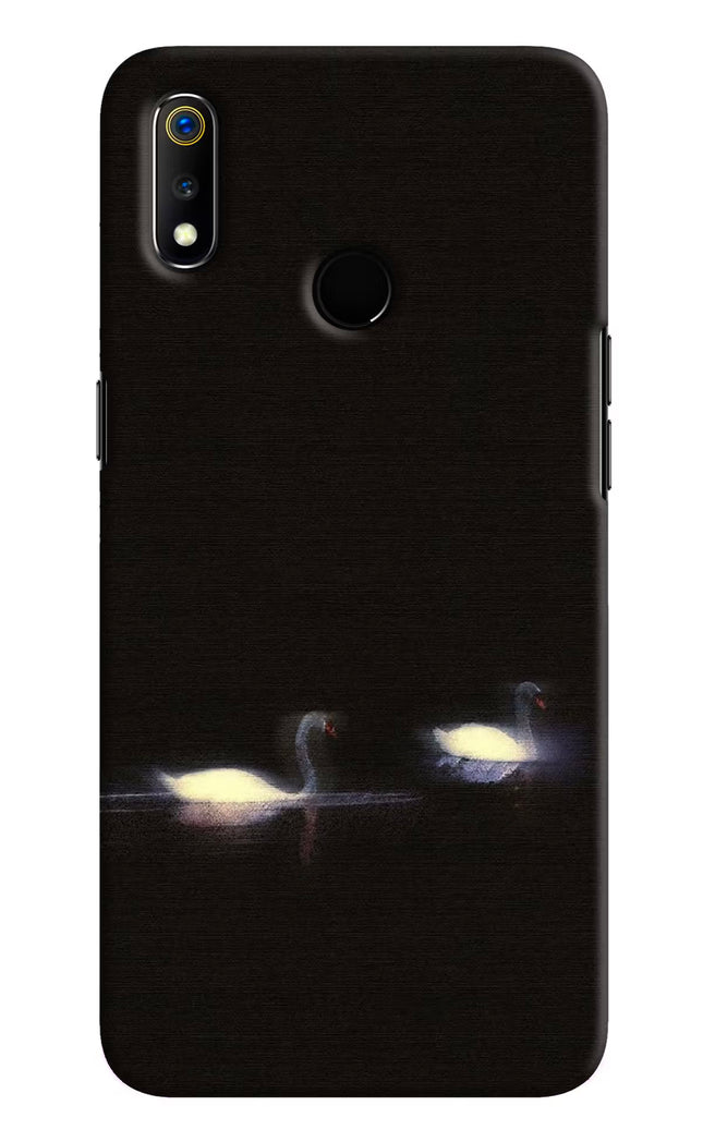 Silent Swans Realme 3 Hard Case Back Cover by Casekaro