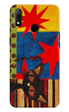 Pop Cat Realme 3 Hard Case Back Cover by Casekaro