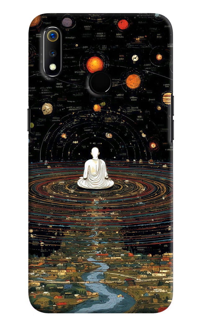 Space Monk Realme 3 Hard Case Back Cover by Casekaro