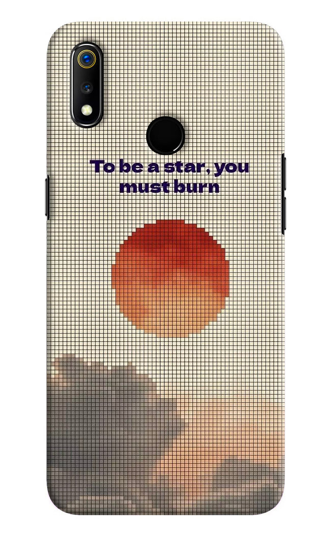 Pixel Sun Realme 3 Hard Case Back Cover by Casekaro