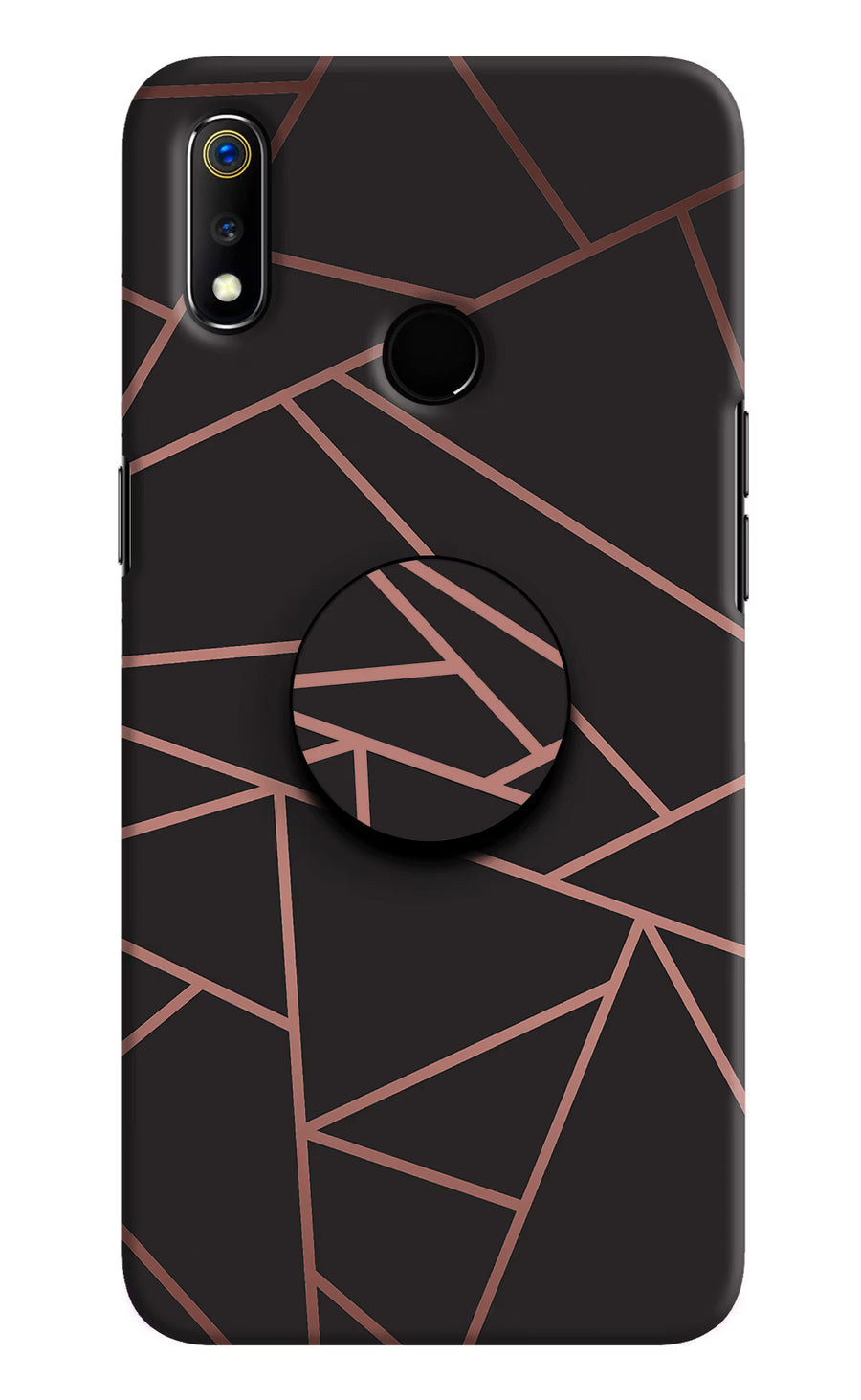 Geometric Pattern Realme 3 Pop Case, Hard case