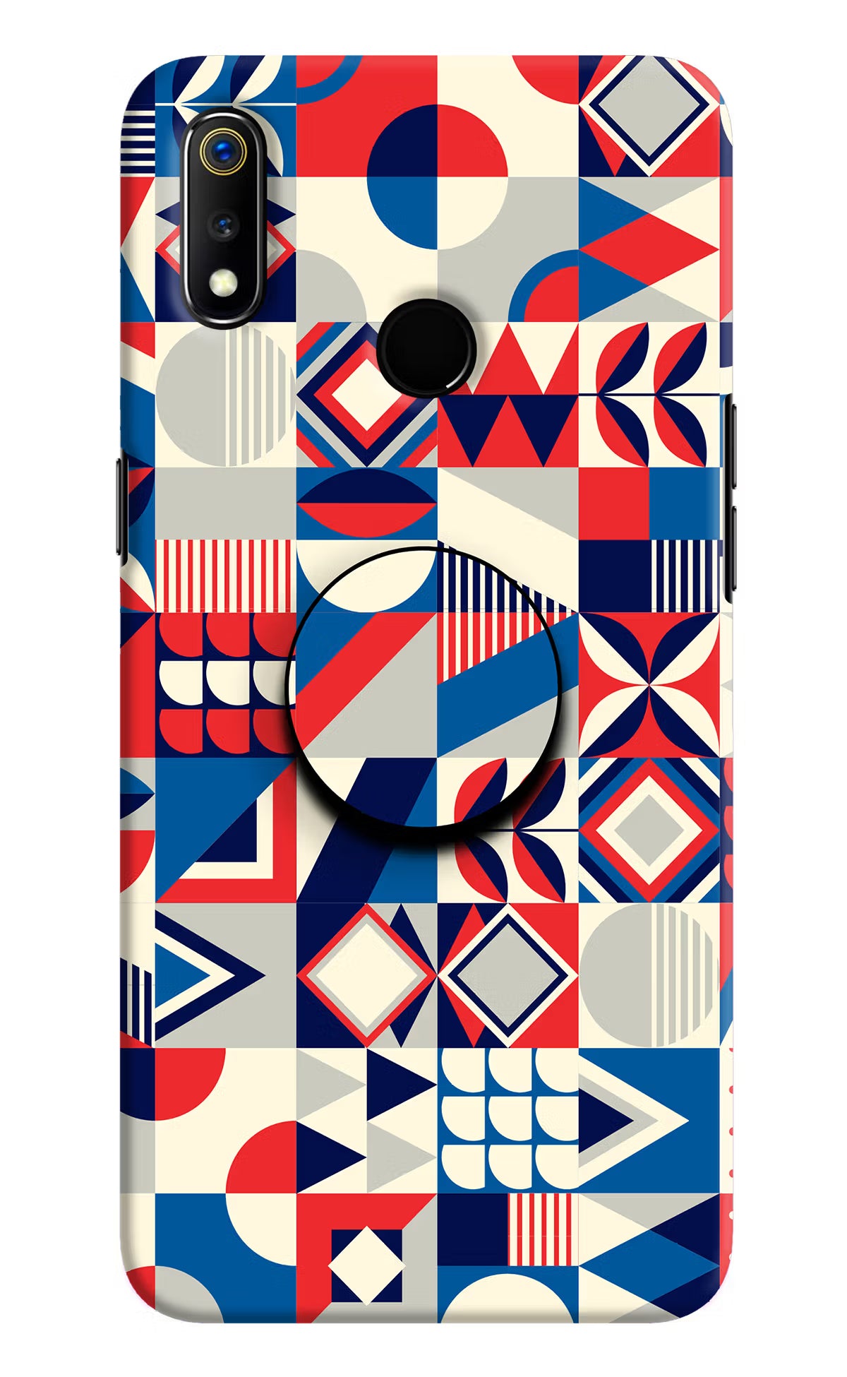 Colorful Pattern Realme 3 Pop Case by Casekaro