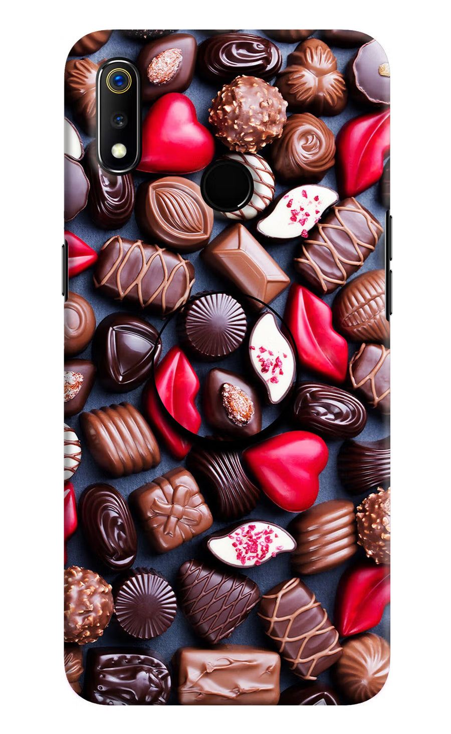 Chocolates Realme 3 Pop Case, Hard case