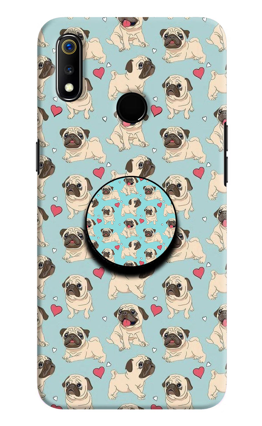 Pug Dog Realme 3 Pop Case, Hard case