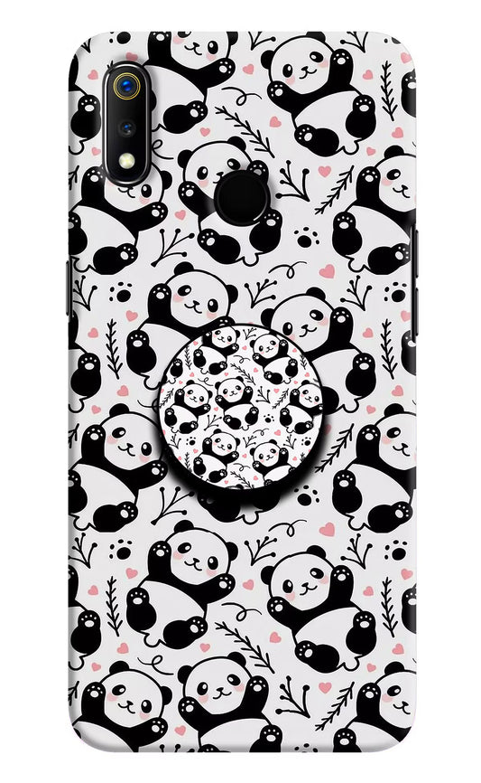 Cute Panda Realme 3 Pop Case by Casekaro