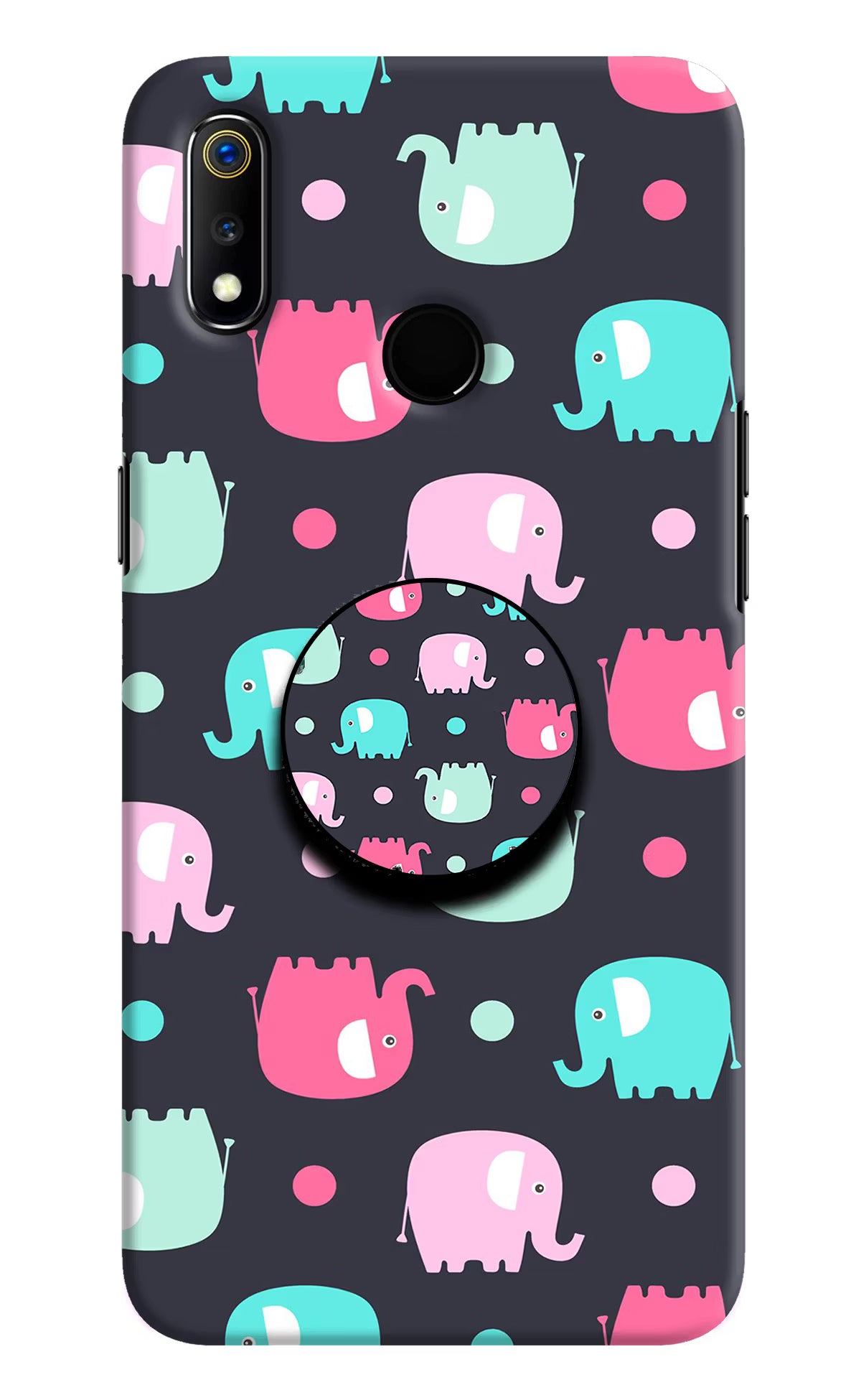 Baby Elephants Realme 3 Pop Case by Casekaro