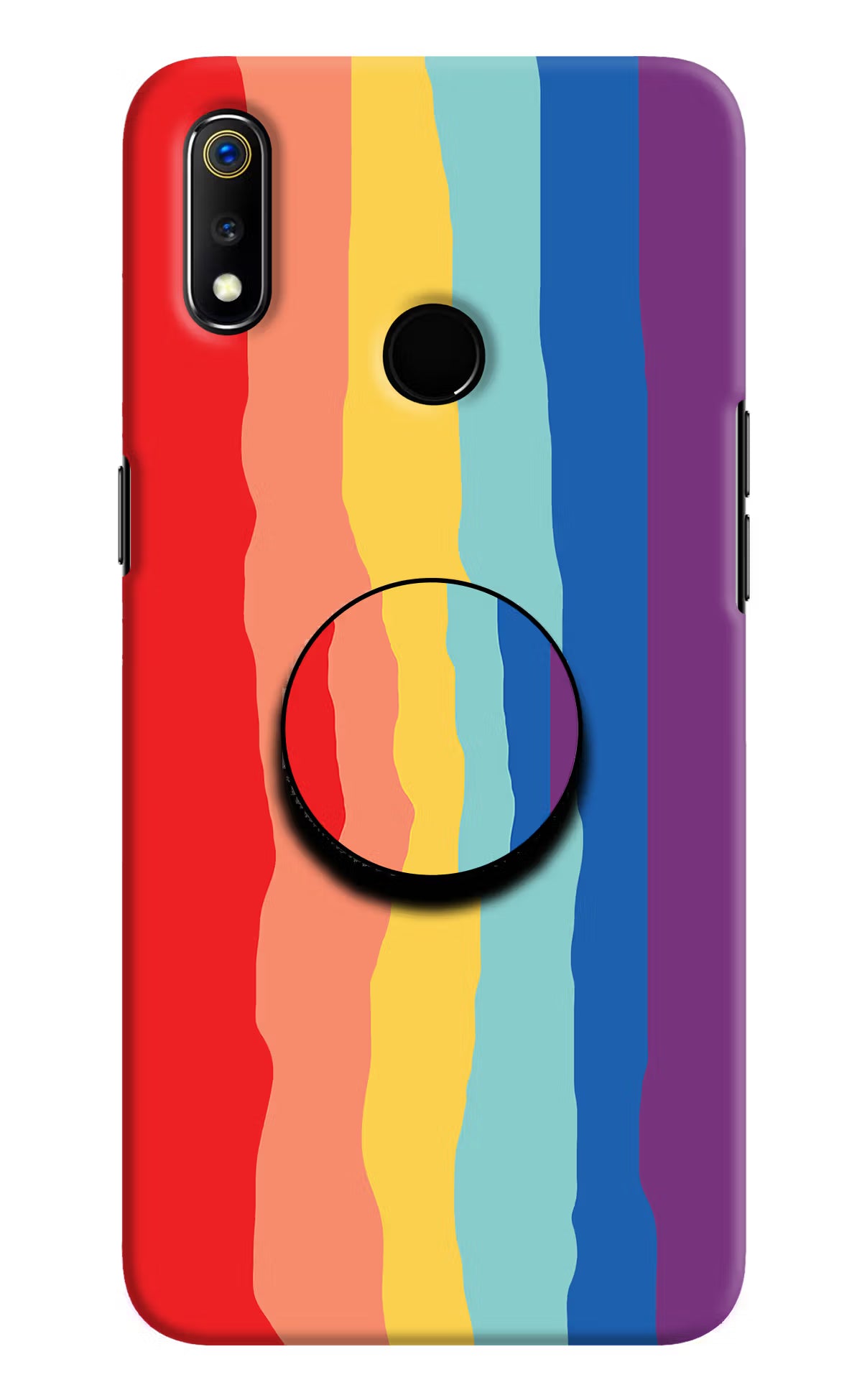 Rainbow Realme 3 Pop Case by Casekaro