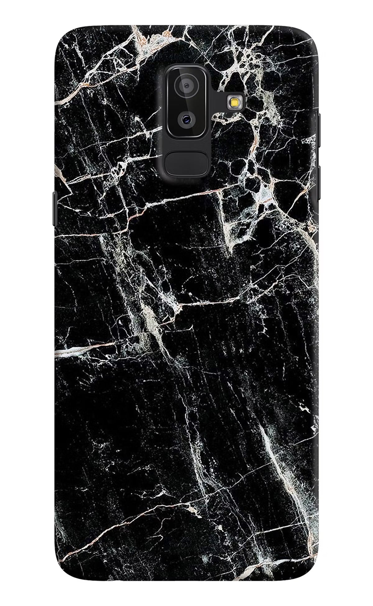 Black Marble Texture Samsung On8 2018 Hard Case Back Cover by Casekaro