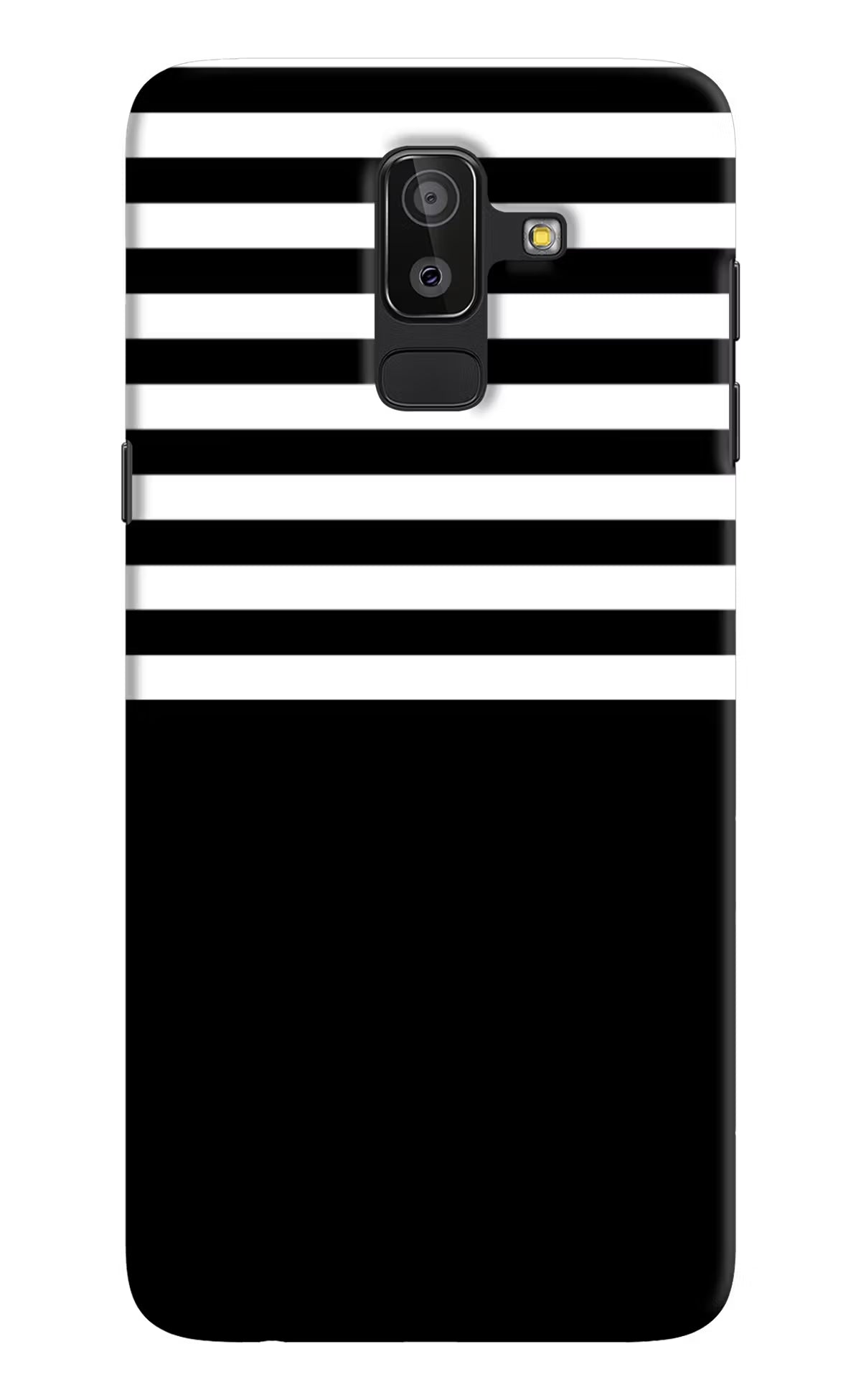 Black and White Print Samsung On8 2018 Hard Case Back Cover by Casekaro