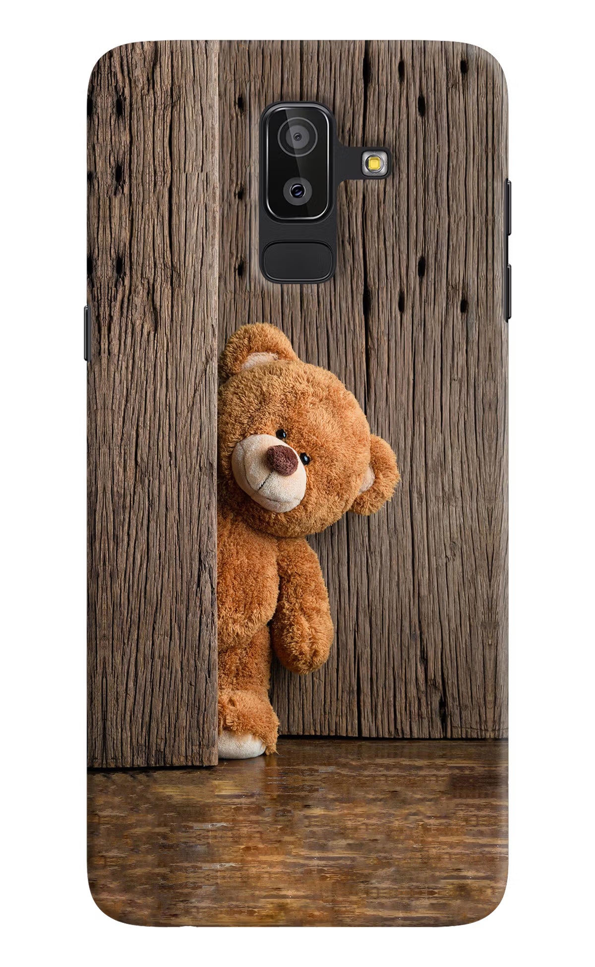 Teddy Wooden Samsung On8 2018 Hard Case Back Cover by Casekaro