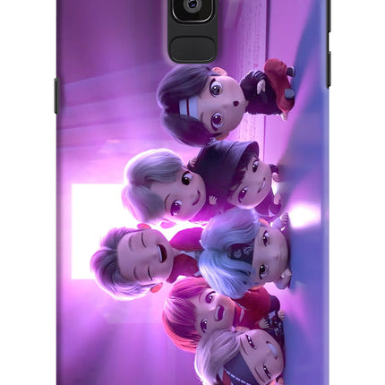 BTS Chibi Samsung On8 2018 Hard Case Back Cover by Casekaro