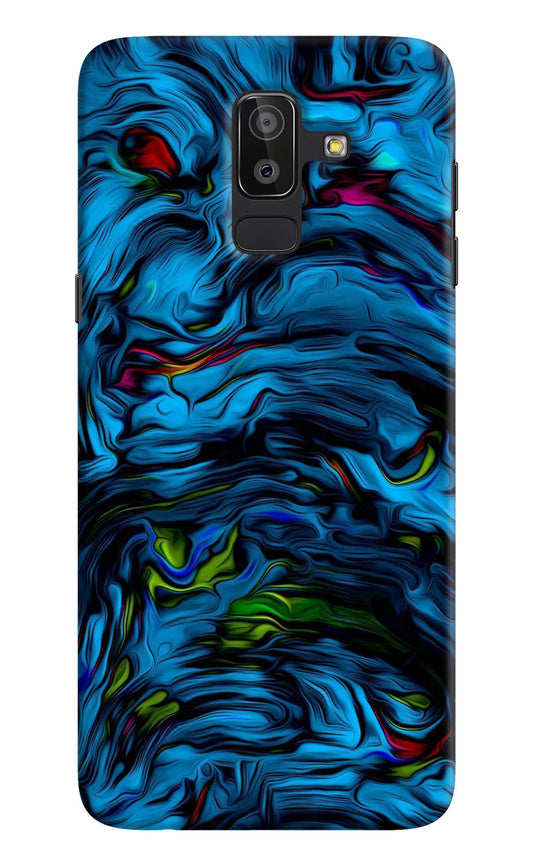 Dark Blue Abstract Samsung On8 2018 Hard Case Back Cover by Casekaro