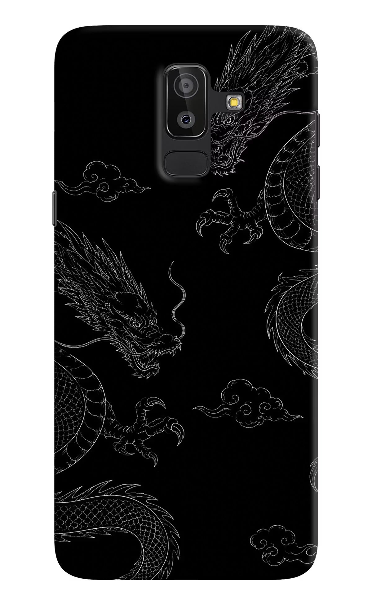Twin Dragons Samsung On8 2018 Hard Case Back Cover by Casekaro