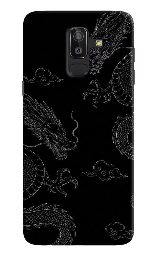 Twin Dragons Samsung On8 2018 Hard Case Back Cover by Casekaro