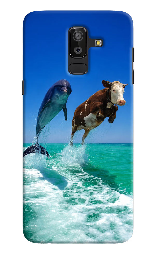 Dolphin vs Cow Samsung On8 2018 Hard Case Back Cover by Casekaro