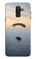 Skydiving Cow Samsung On8 2018 Hard Case Back Cover by Casekaro