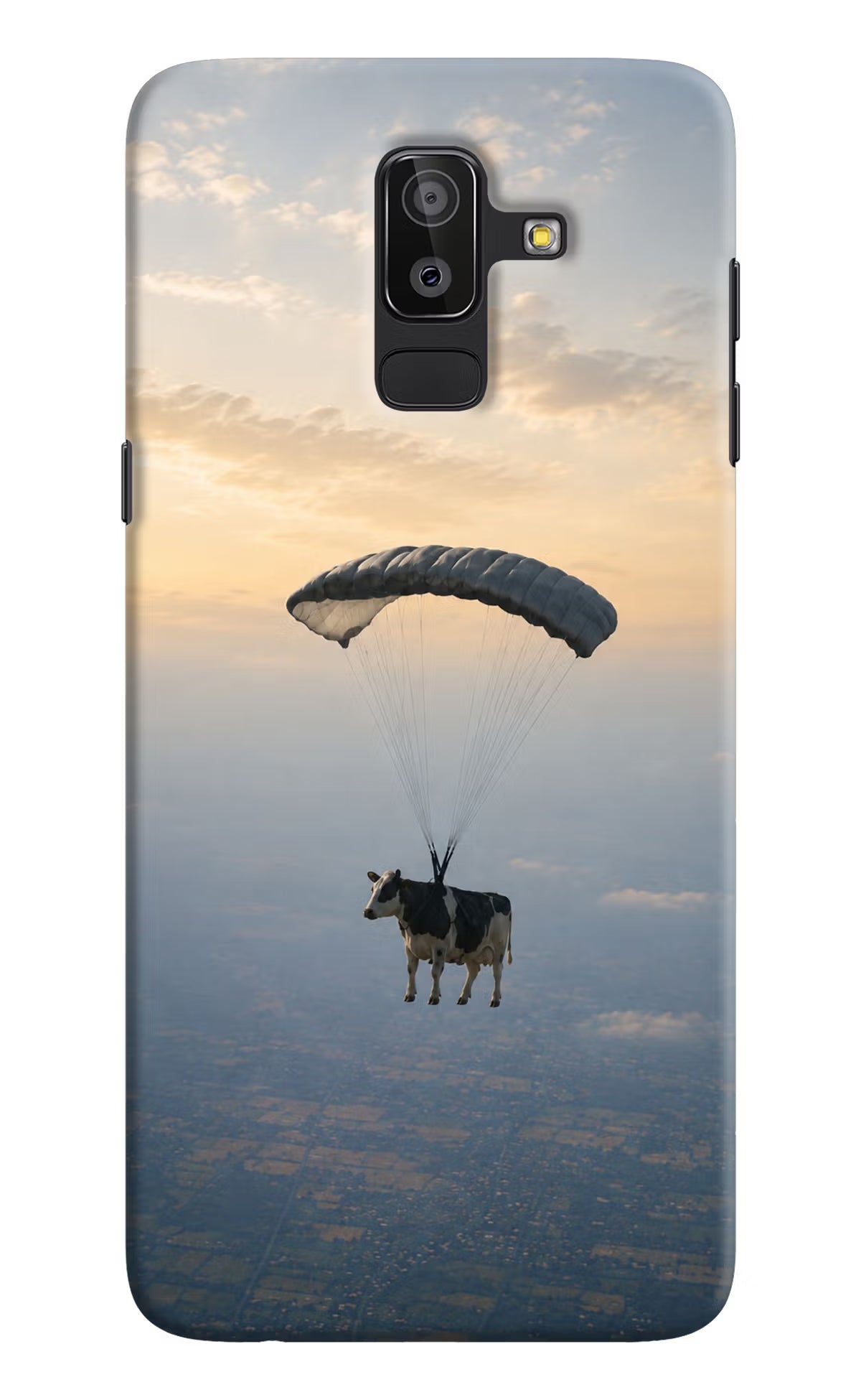 Skydiving Cow Samsung On8 2018 Back Cover