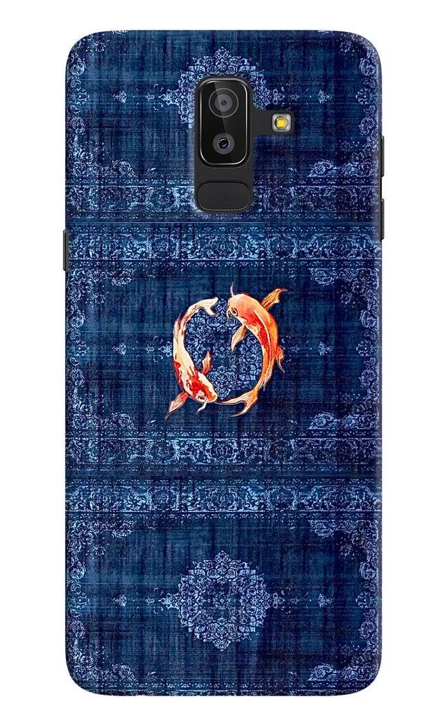 Koi Blue Samsung On8 2018 Hard Case Back Cover by Casekaro