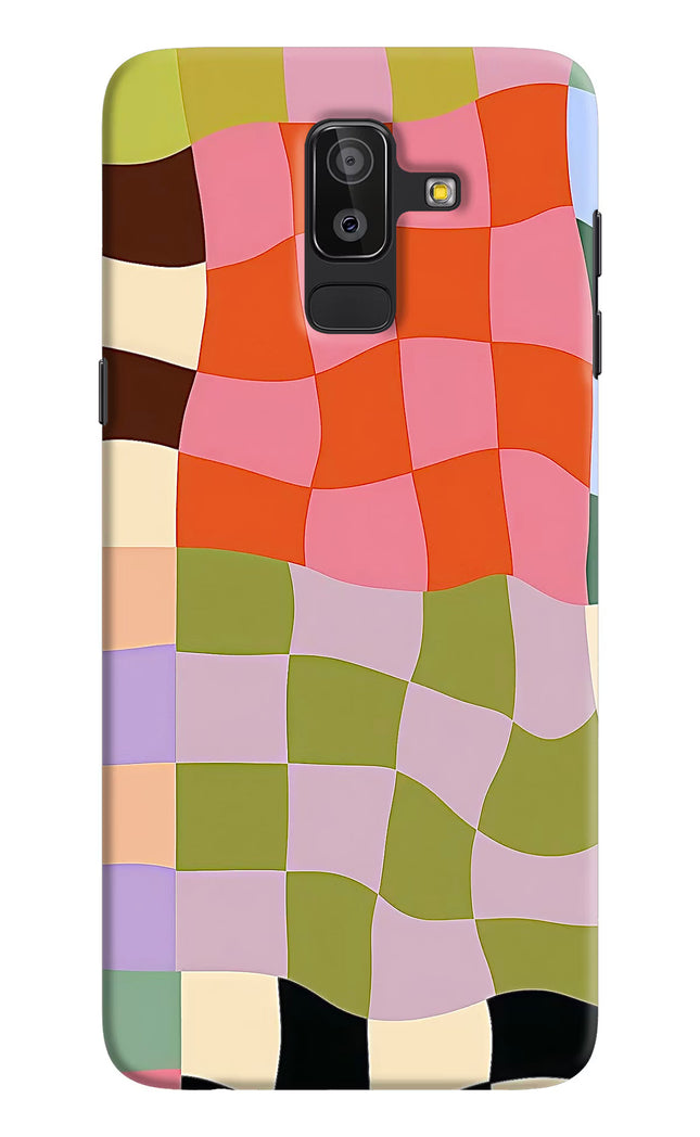 Wavy Grid Samsung On8 2018 Hard Case Back Cover by Casekaro