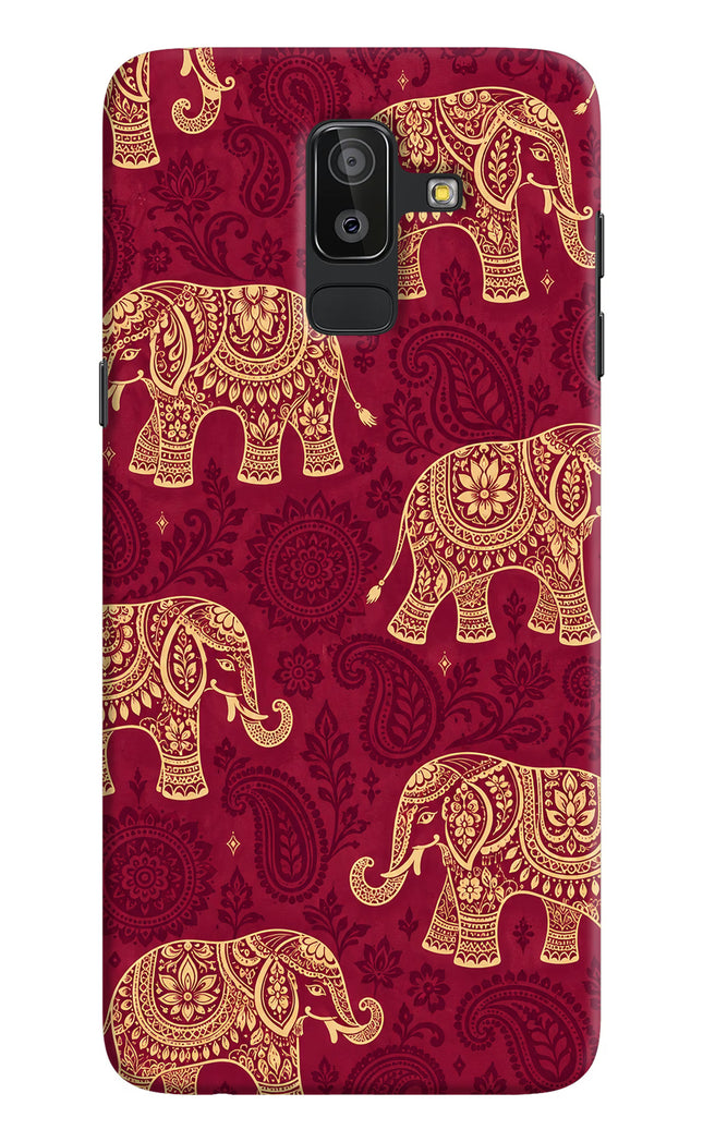 Maroon Elephant Samsung On8 2018 Hard Case Back Cover by Casekaro