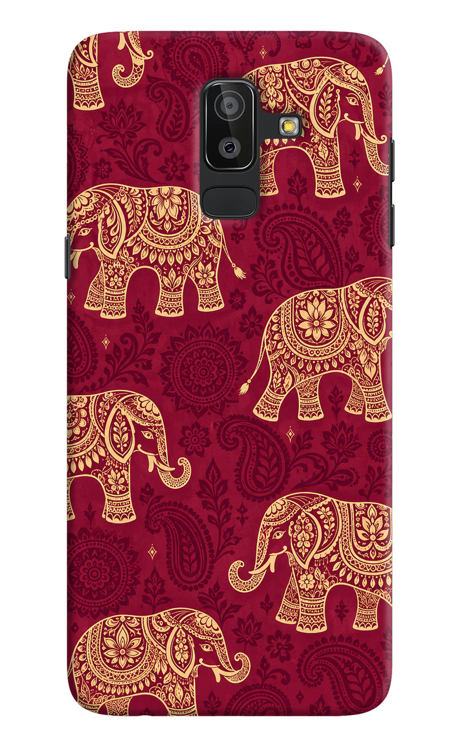 Maroon Elephant Samsung On8 2018 Back Cover, Hard case