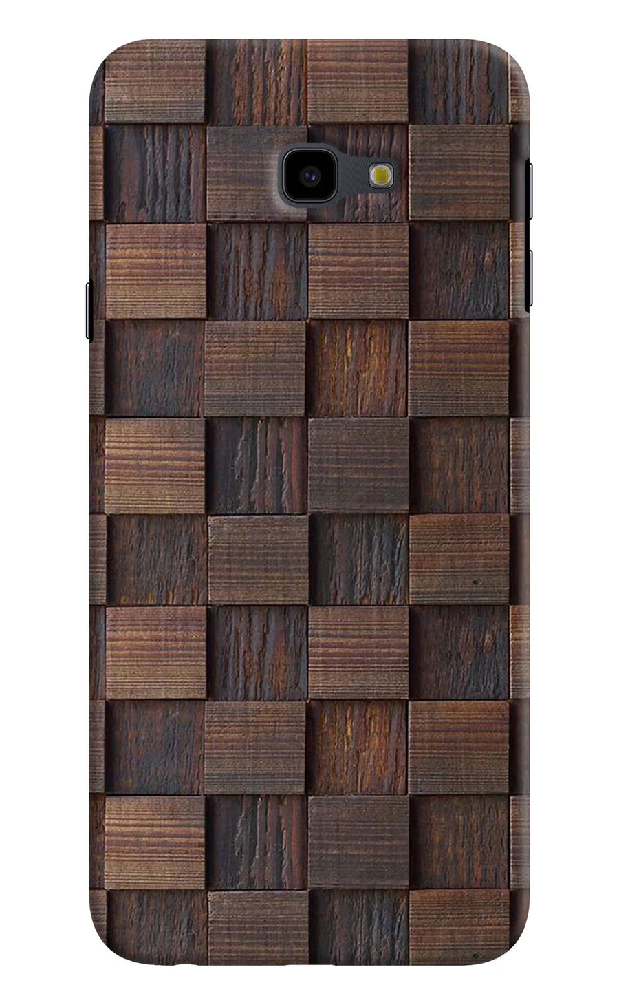 Wooden Cube Design Samsung J4 Plus Back Cover, Hard case