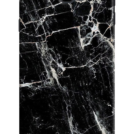 Black Marble Texture Samsung J4 Plus Hard Case Back Cover by Casekaro