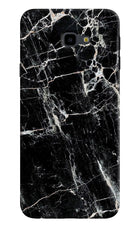 Black Marble Texture Samsung J4 Plus Hard Case Back Cover by Casekaro