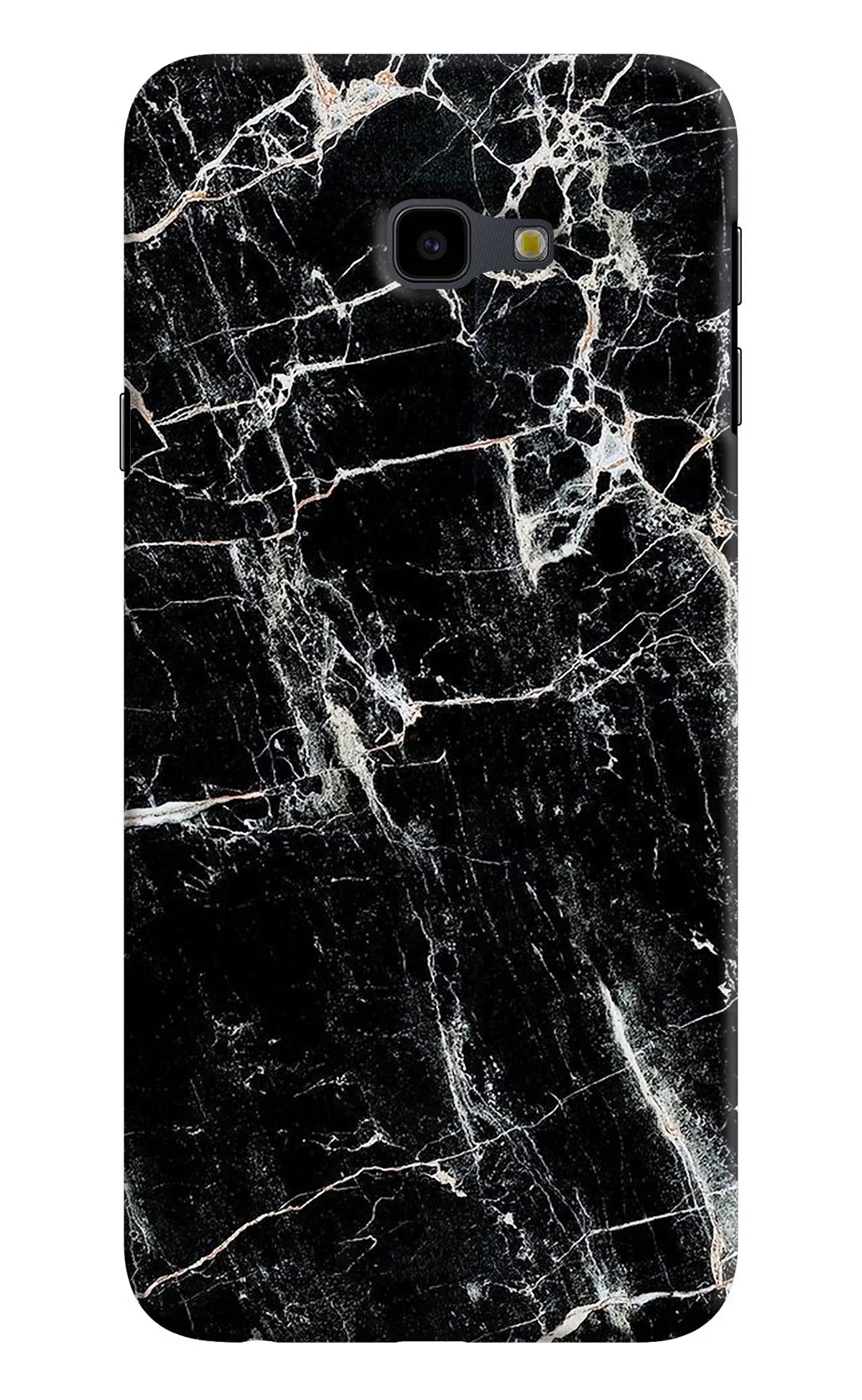 Black Marble Texture Samsung J4 Plus Hard Case Back Cover by Casekaro