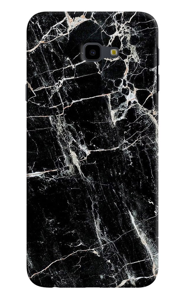 Black Marble Texture Samsung J4 Plus Hard Case Back Cover by Casekaro