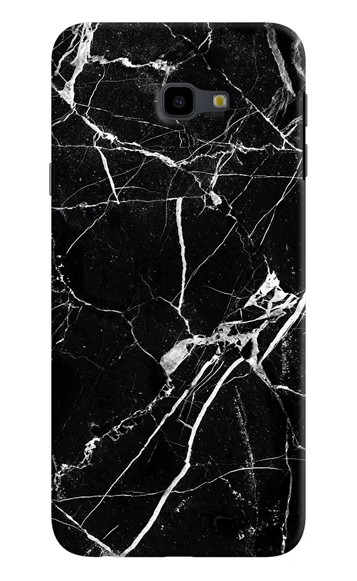 Black Marble Pattern Samsung J4 Plus Hard Case Back Cover by Casekaro