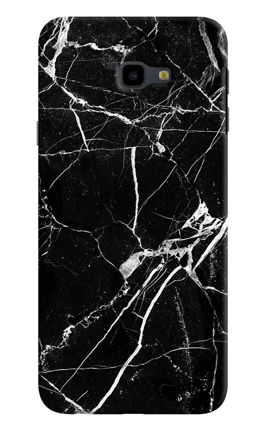 Black Marble Pattern Samsung J4 Plus Hard Case Back Cover by Casekaro
