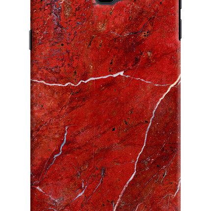 Red Marble Design Samsung J4 Plus Hard Case Back Cover by Casekaro