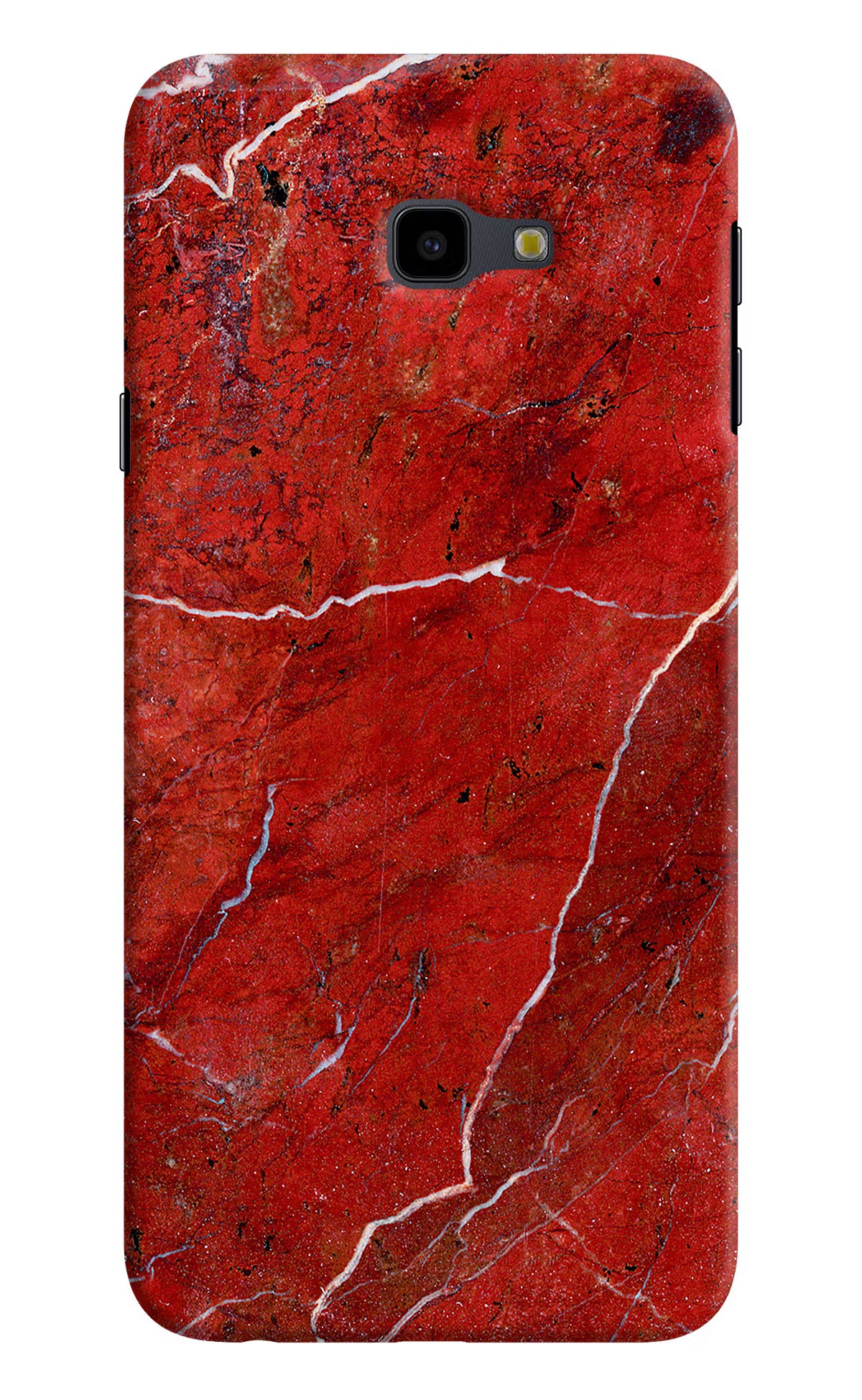 Red Marble Design Samsung J4 Plus Hard Case Back Cover by Casekaro