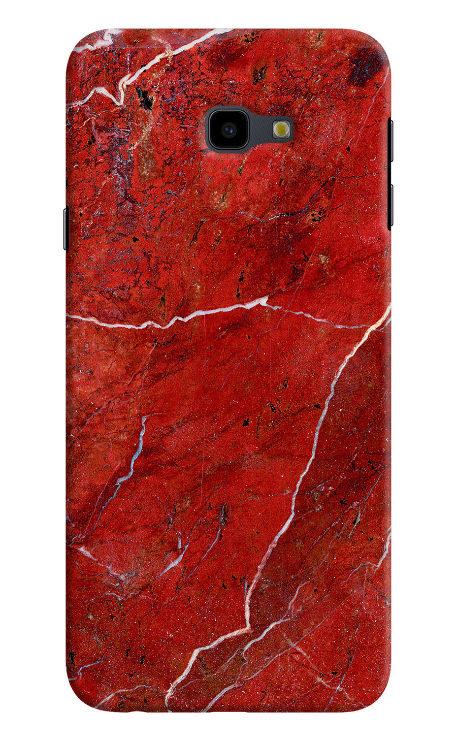 Red Marble Design Samsung J4 Plus Back Cover, Hard case