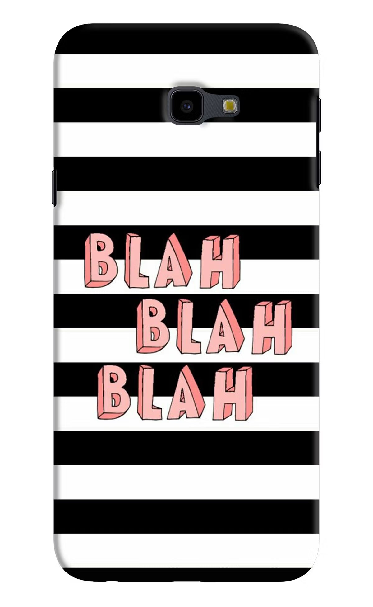 Blah Blah Blah Samsung J4 Plus Hard Case Back Cover by Casekaro