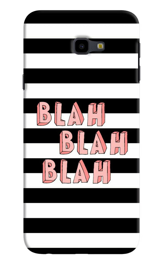 Blah Blah Blah Samsung J4 Plus Hard Case Back Cover by Casekaro