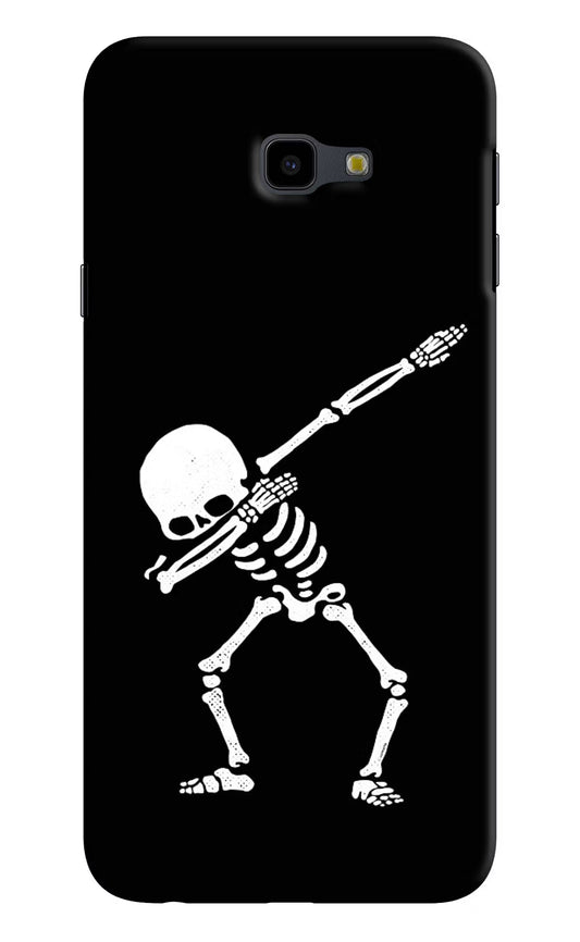Dabbing Skeleton Art Samsung J4 Plus Hard Case Back Cover by Casekaro