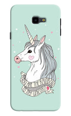Unicorn Wallpaper Samsung J4 Plus Hard Case Back Cover by Casekaro