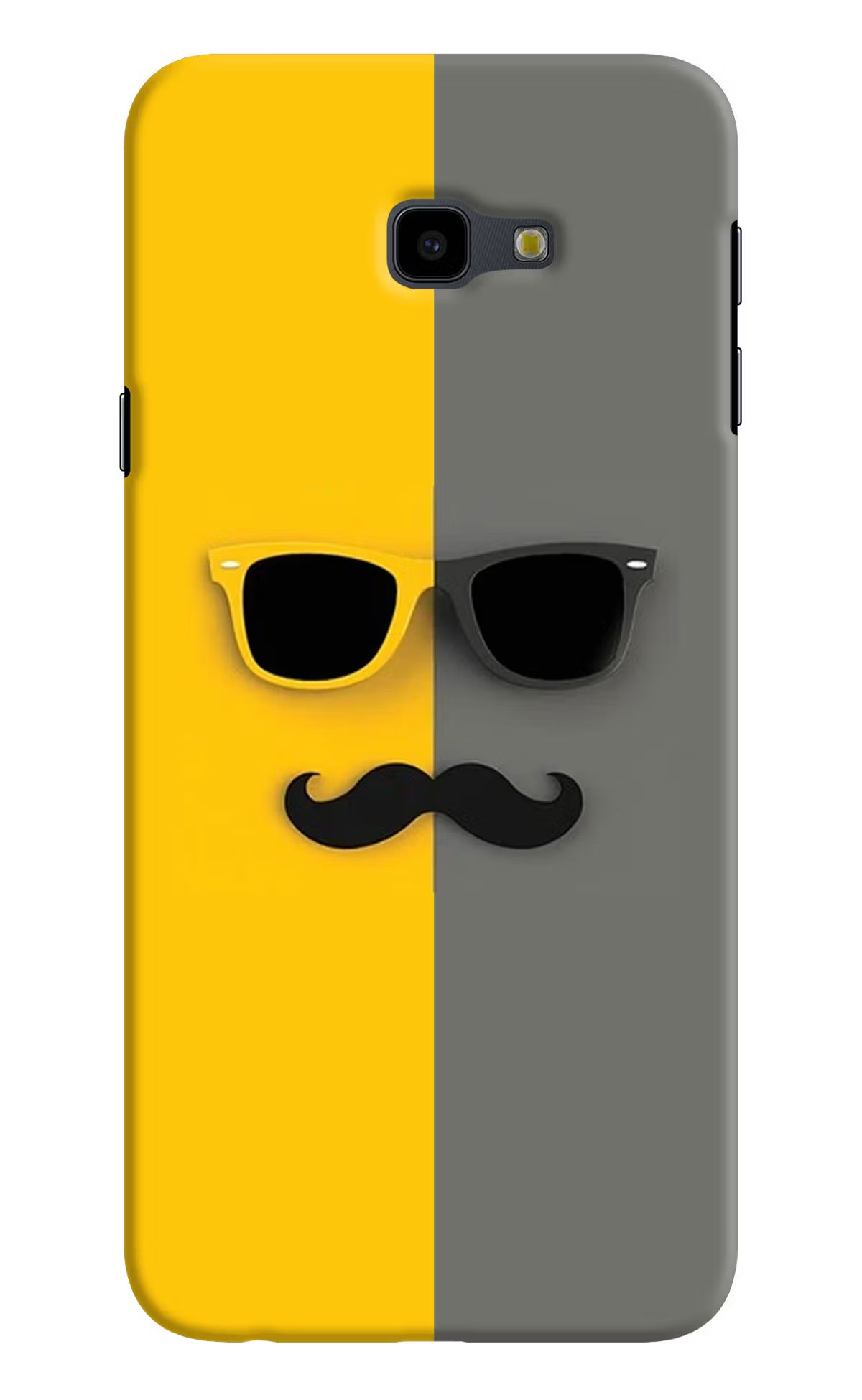 Sunglasses with Mustache Samsung J4 Plus Hard Case Back Cover by Casekaro
