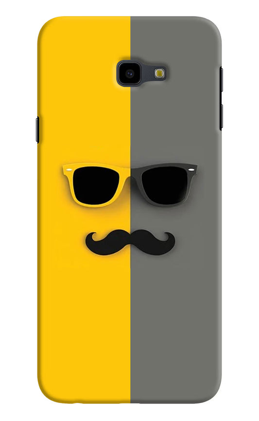 Sunglasses with Mustache Samsung J4 Plus Hard Case Back Cover by Casekaro