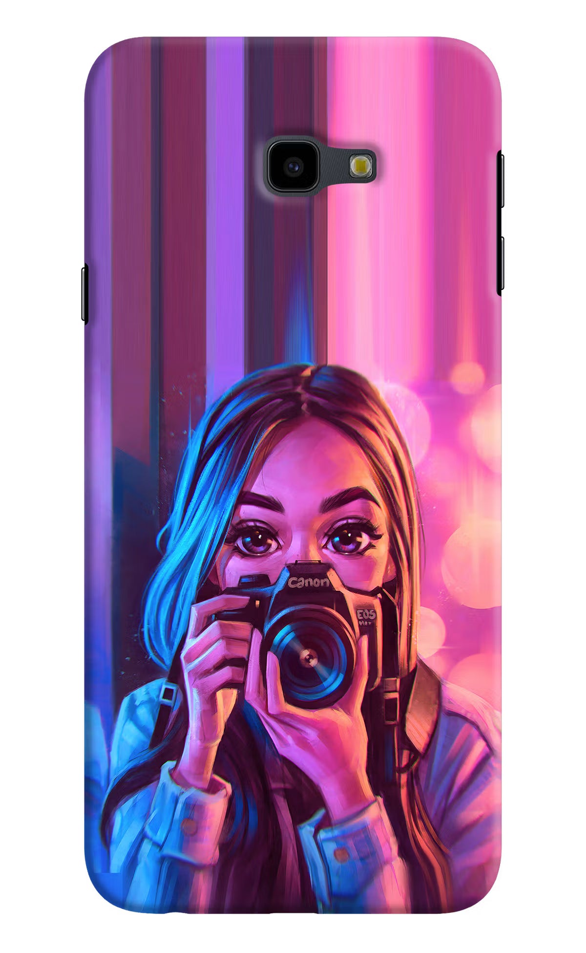Girl Photographer Samsung J4 Plus Hard Case Back Cover by Casekaro