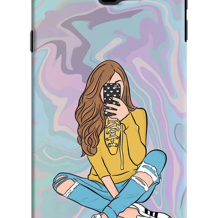 Selfie Girl Samsung J4 Plus Hard Case Back Cover by Casekaro