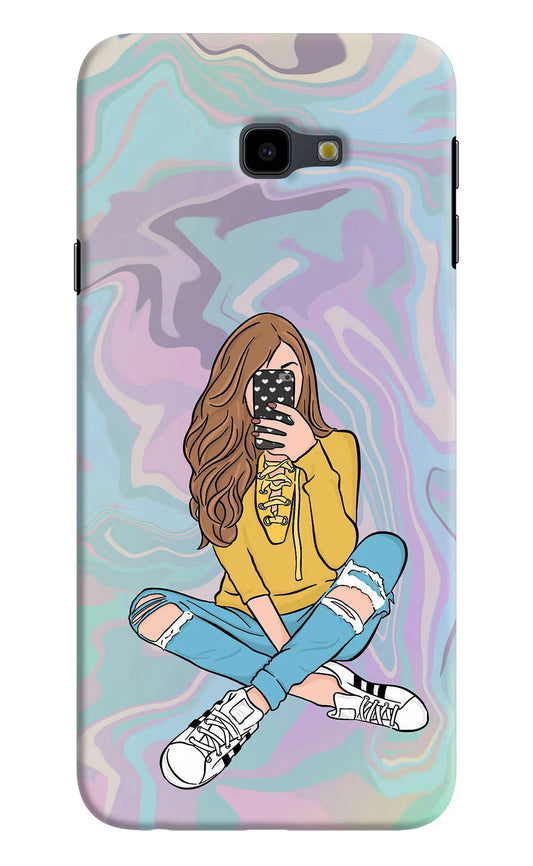 Selfie Girl Samsung J4 Plus Hard Case Back Cover by Casekaro