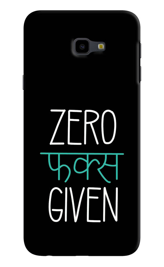 Zero Fucks Given Samsung J4 Plus Hard Case Back Cover by Casekaro
