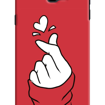 Korean Love Sign Samsung J4 Plus Hard Case Back Cover by Casekaro